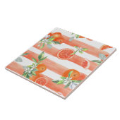 Carreau Tranches orange Bandes orange (Côté)