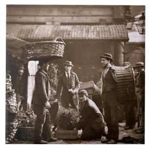 Carreau Travailleurs de jardin de Covent (woodburytype)