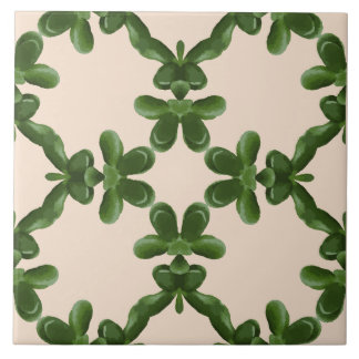 Carreau Treillis de Jade en Crème