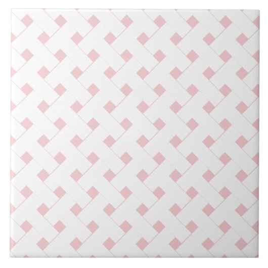 Carreau Trellis géométrique rose (Devant)