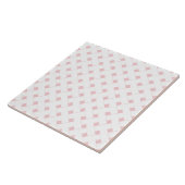 Carreau Trellis géométrique rose (Côté)