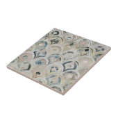 Carreau Trellis marocain Marbre blanc et or Céramique Til (Côté)