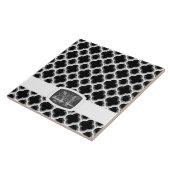 Carreau Trellis Marocains (Argent) (Monogramme) (Côté)