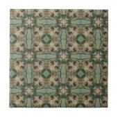 Carreau Trellis vert beige | Tile (Devant)