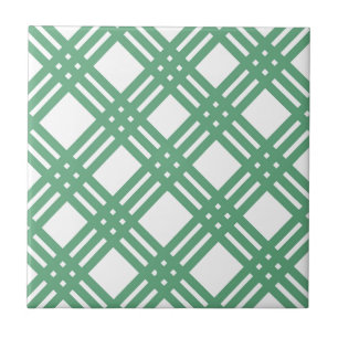 Carreau Trellis vert et blanc