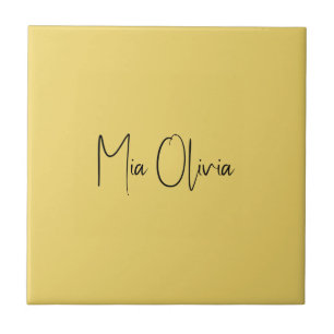 Carreau Trend Color - Soft Yellow Name Ceramic Tile