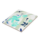 Carreau Trending abstrait Motif couleur claire floral blob (Côté)