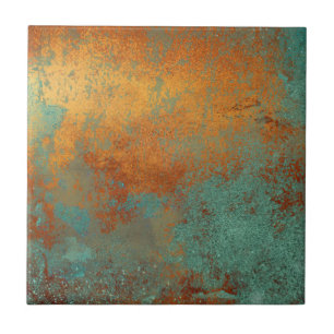 Carreau Trendy Rich Copper Patina Metallic