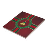 Carreau Trépied de Noël de bannière étoilée (Côté)