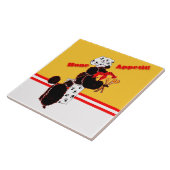 Carreau Trépied de tuile d'Appetit d'os des anges de (Côté)