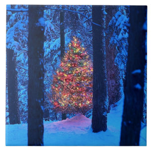 Carreau Trépied de tuile d'arbre de Noël