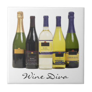 Carreau Trépied de tuile de diva de vin