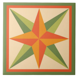 Carreau Trépied d'édredon - bloc biseauté d'étoile