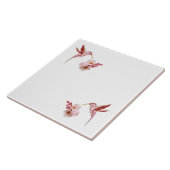 Carreau Trépied d'oiseaux et de fleurs de cerisier de (Côté)