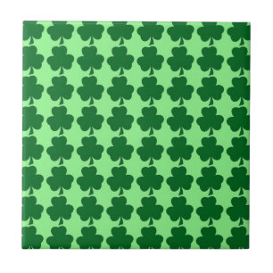 Carreau Trépied/tuile irlandais de shamrocks