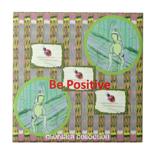 Carreau Trépieds de grenouilles et de coccinelles de (Devant)