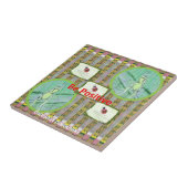 Carreau Trépieds de grenouilles et de coccinelles de (Côté)