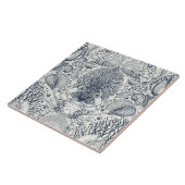 Carreau Trésors de plage, coquillages, crabes, coraux et s (Côté)