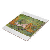 Carreau Tri en céramique imaginaire de sirène à la dérive  (Côté)