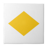 Carreau triangle jaune (Devant)