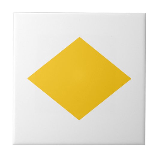 Carreau triangle jaune (Devant)