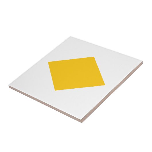 Carreau triangle jaune (Côté)