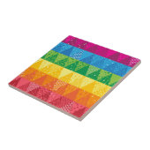 Carreau Triangles arc-en-ciel (Côté)