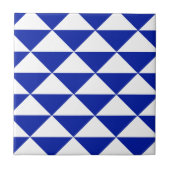Carreau Triangles de bleu royal et de blanc (Devant)