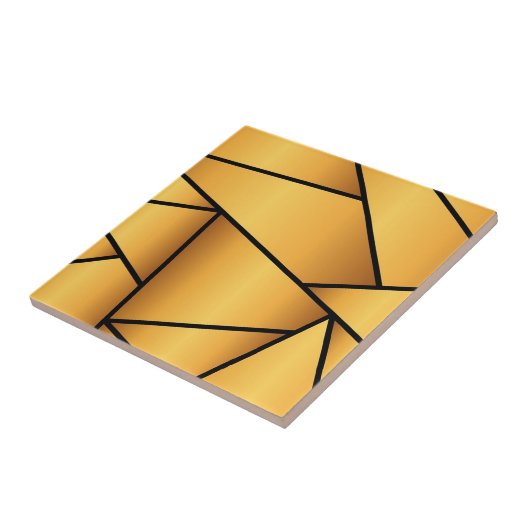 Carreau triangles géométriques avec motif transparent et c (Côté)