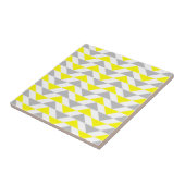 Carreau Triangles géométriques Jaune, Gris, Blanc Motif (Côté)