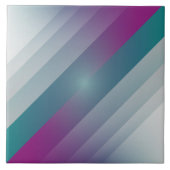 Carreau triangles gris magenta turquoise (Devant)