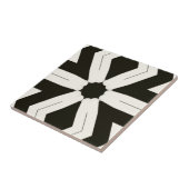 Carreau Tribal Home Floral noir et blanc (Côté)