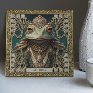 Carreau Tribal Spirit Grenouille Retable d'art personnalis