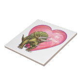 Carreau Tricératops romantiques à moi (Côté)