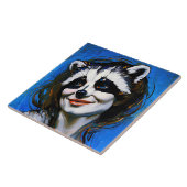 Carreau Trickster du raton laveur "Velka Teyani" (Côté)