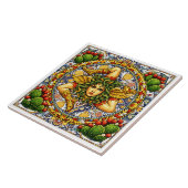 Carreau Trinacria sicilienne   (Côté)