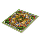 Carreau Trinacria sicilienne   (Côté)