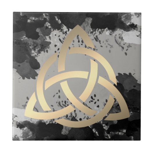 Carreau Trinity Knot Celtic Dark Nuages Sky (Devant)