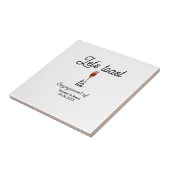 Carreau Trinquons à nom de la fête de fiançailles date ver (Côté)