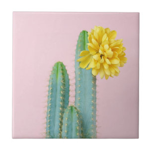 Carreau Trio bleu de cactus