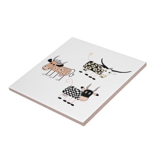 Carreau Trio de vache (Côté)