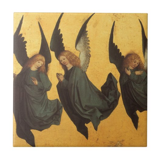 Carreau Trio des anges de la Renaissance par Maître du Hou (Devant)