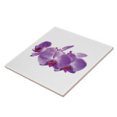 Carreau Trio d'orchidées violettes (Côté)