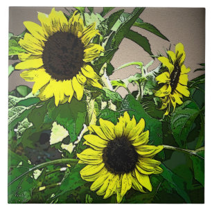 Carreau Trio tournesol