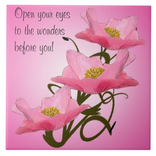 Carreau Triple empilement de jolies crapauds roses (Devant)