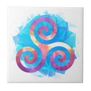 Carreau Triskel breton lumineux