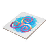 Carreau Triskel breton lumineux (Côté)