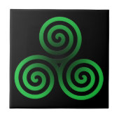 Carreau Triskele céleste vert (Devant)