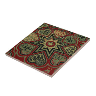 Carreau Trivet/Carrelage 'Coeurs Rustiques'