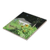 Carreau Trivet de jardin de campagne (Côté)